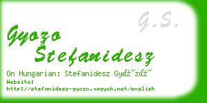 gyozo stefanidesz business card